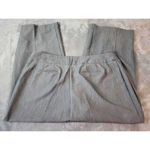 Cato Women Pants 22WP Petite Plus Wide Leg Gray Poly Blend Zip Fly GRA30E - Picture 5 of 9